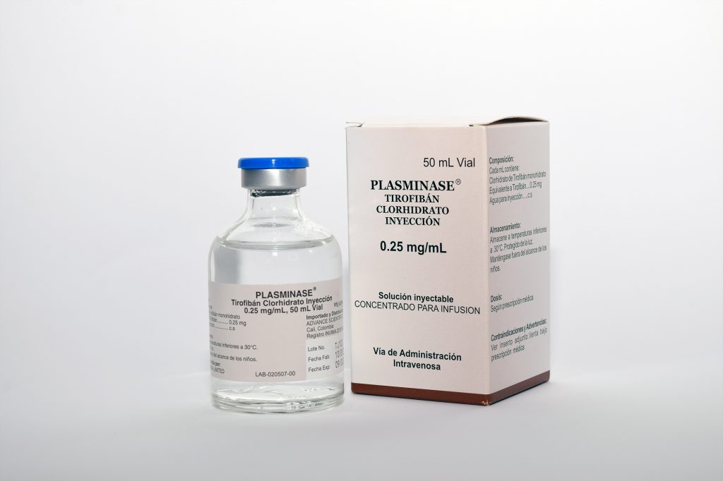 Plasminase Tirofibán Clorhidrato - Plasminase Farmavita Group Perú
